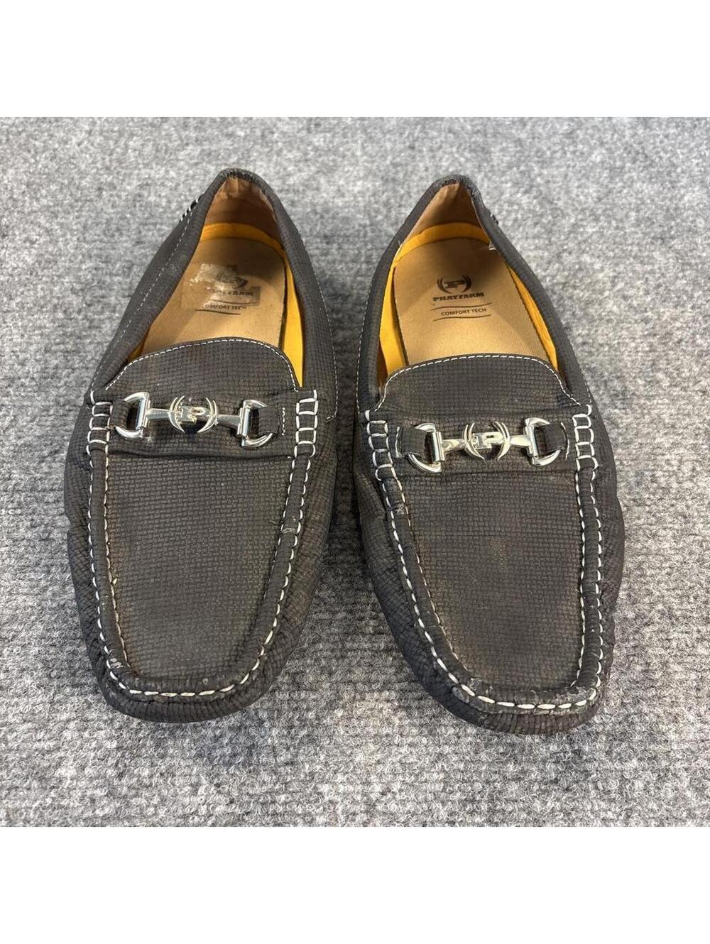 Phat Farm Men's Black and Grey Loafer